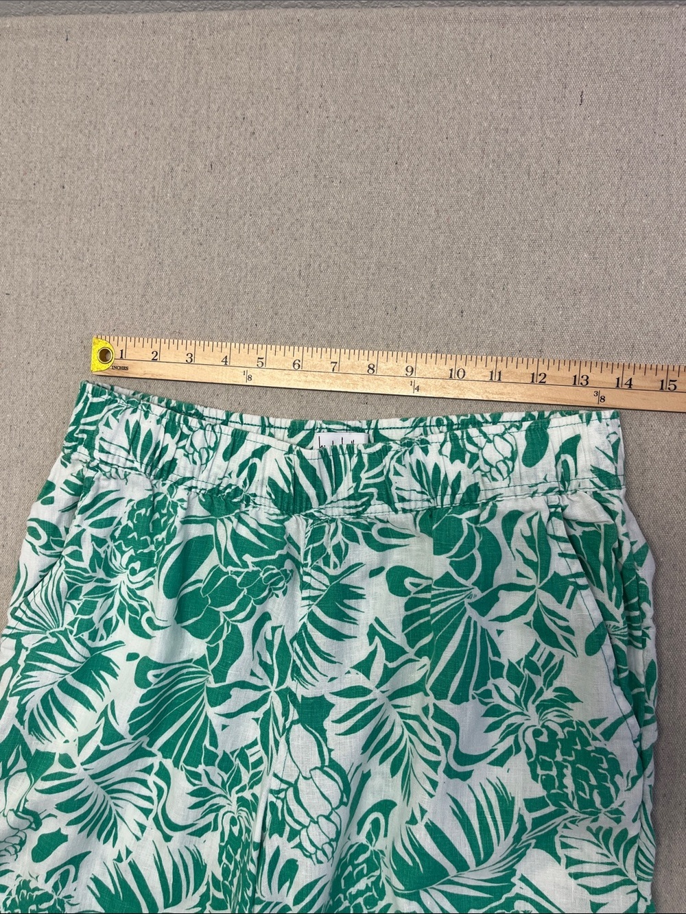Nicole Miller New York 100% Linen Tropical Wide Leg Pants Size S - Picture 7 of 12